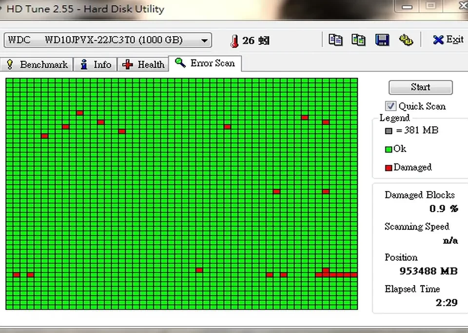 HD-TUNE 硬碟檢測