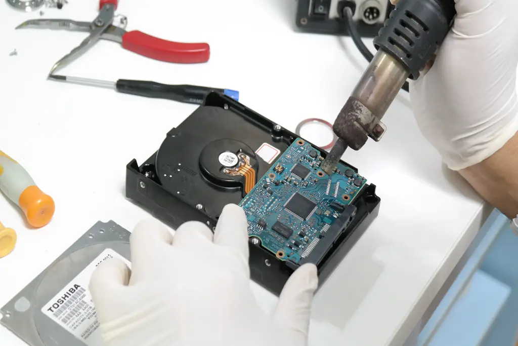 硬碟熱風槍吹焊 外接硬碟讀不到